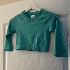 Women’s Crop Top Teal Top